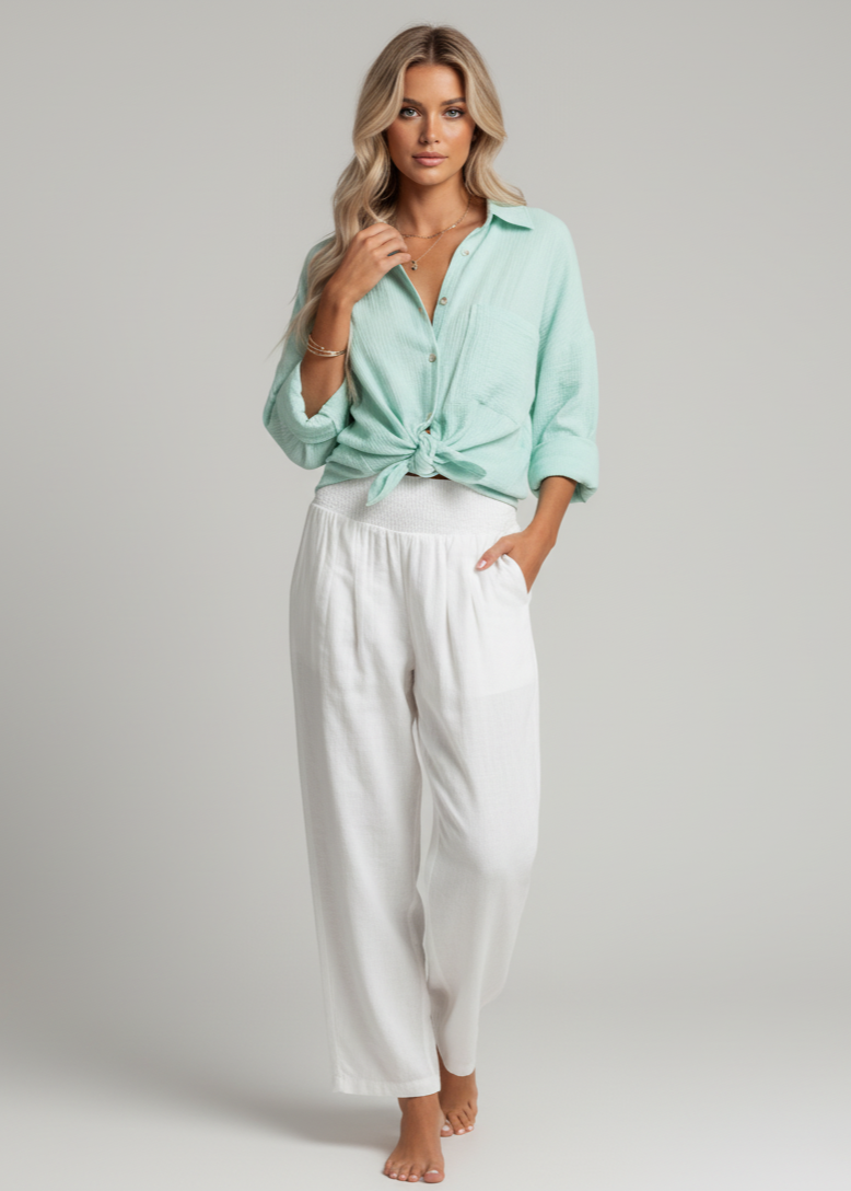 The Saltair Shirt |Cotton Gauze Button-Down