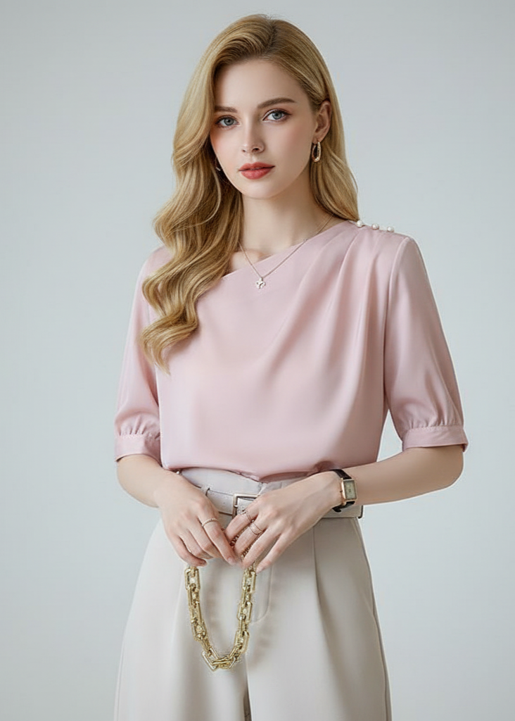 Stylish Short Sleeve Shirt for Women - Everyday Wear