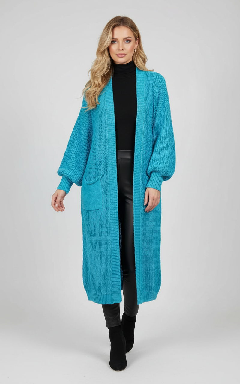 Cozy Knitted Sweater Pocket Cardigan Women's