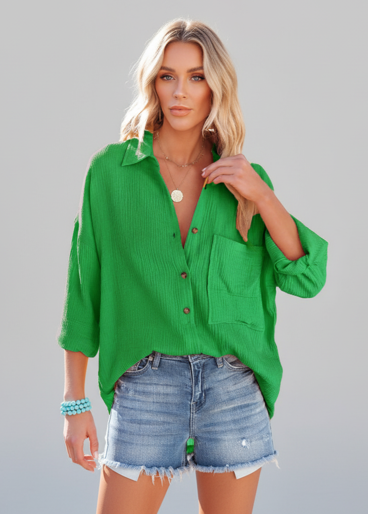 The Saltair Shirt |Cotton Gauze Button-Down