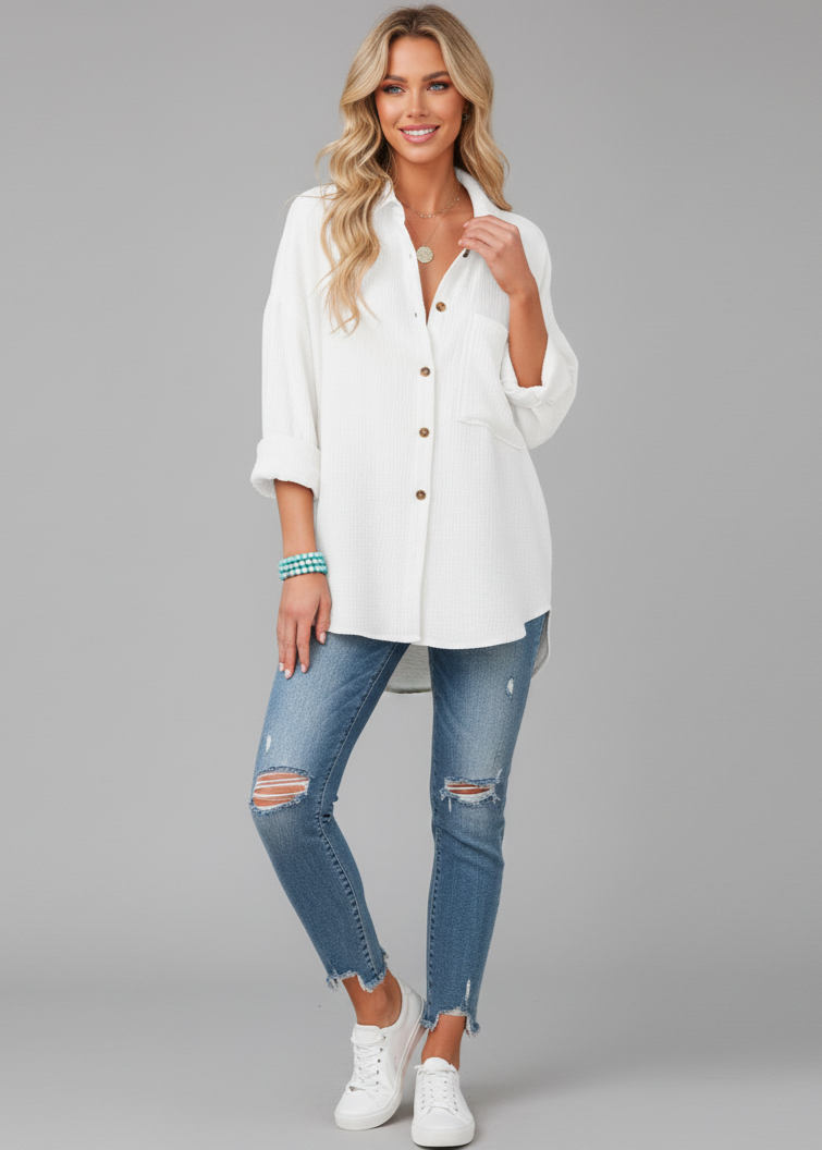 The Saltair Shirt |Cotton Gauze Button-Down