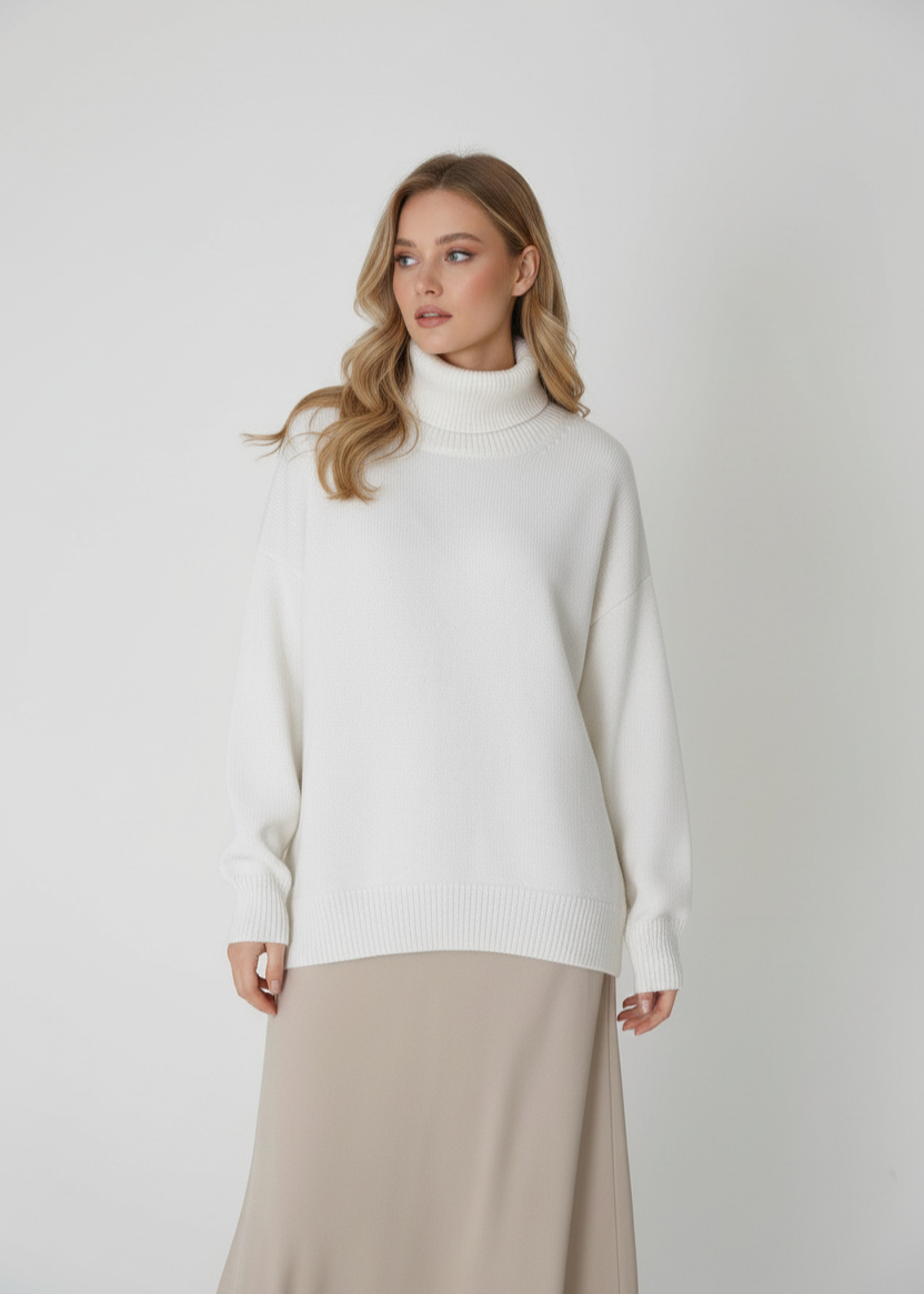 Loose Versatile Pullover Sweater - Comfy & Stylish