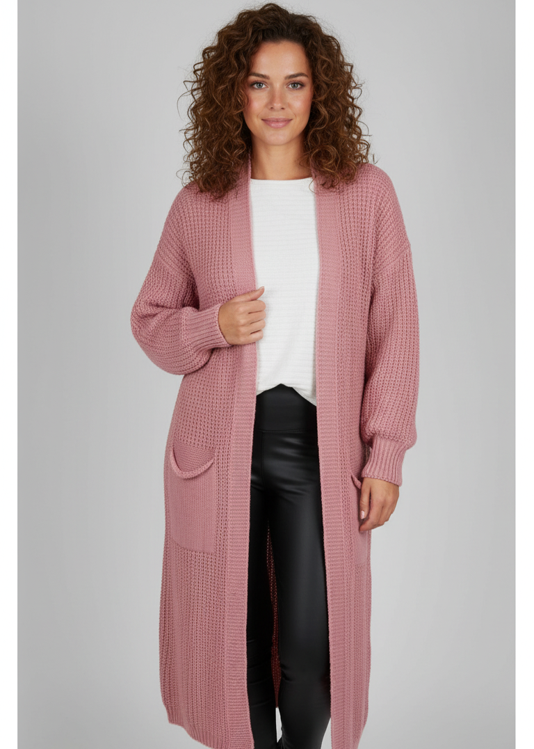 Cozy Knitted Sweater Pocket Cardigan Women's